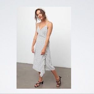 Rails NWT Iris Wrap Slip Dress Spot Print Large